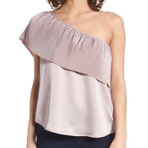 BP One Shoulder Accordion Top
